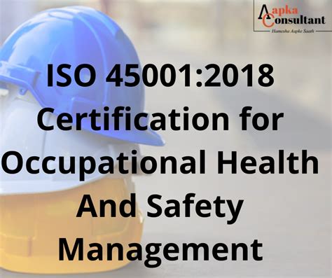 Iso Certification For Occupational Health And Safety