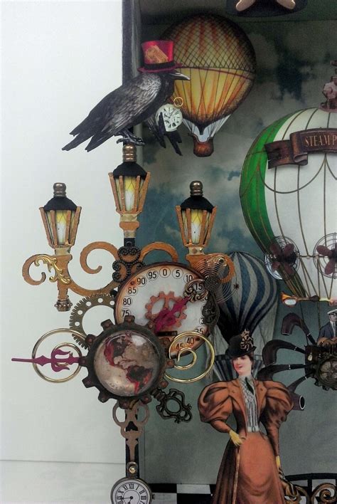 Voyages Extraordinaire 1 Steampunk Collage Sheet Digital Etsy