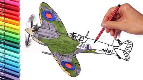 Learn how to draw a ww2 spitfire with illustrator, shoo rayner. How to Draw Supermarine Spitfire Fighter Aircraft ...