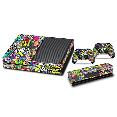 Vinyl Decal Protective Skin Cover Sticker For Xbox One Console And 2