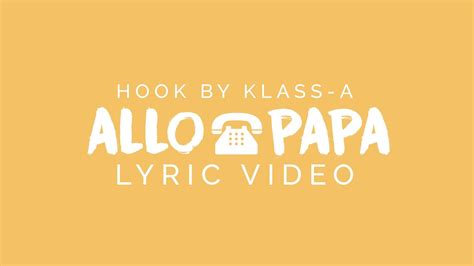 Viper Feat Klass A Allo Papa Lyric Video Youtube