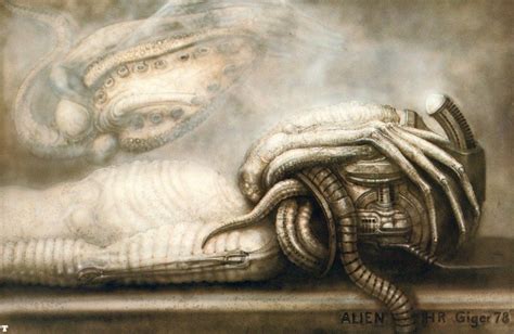 The Original “alien” Concept Art Is Terrifying H R Giger’s Original Drawings For Alien Are Even