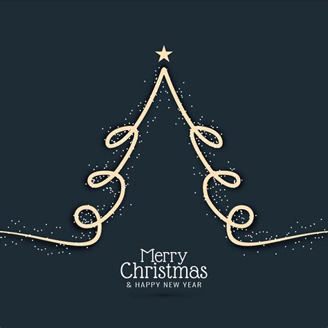 Abstract Decorative Merry Christmas With Modern Tree 270280 Vector Art