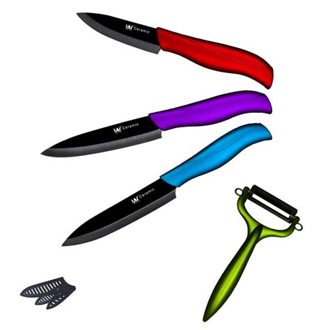 Xyj Brand Sharp Ceramic Knife Set 5slicing 4 Utility 3 Paring Knife