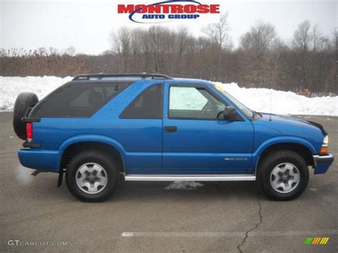 2001 Space Blue Metallic Chevrolet Blazer Ls 4x4 25710106 Photo 7