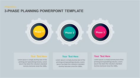 Three Stages Timeline Template For Powerpoint