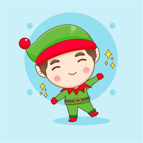 Cartoon Illustration Of Cute Elf Chibi Character 22270243 Vector Art At Vecteezy