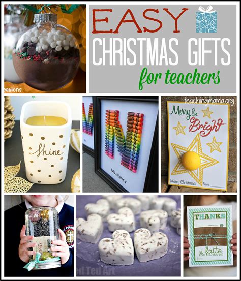 Christmas gift ideas for teaching staff. Easy Christmas Gifts for Teachers
