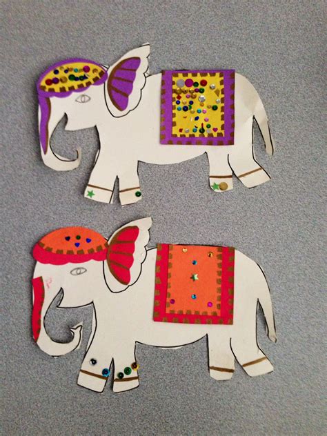 Asian Elephants For India Elephant Crafts India Crafts Kids Art