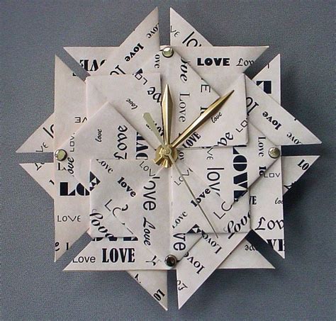 Origami St Wedding Anniversary Paper Gift Joy Clock In My Xxx Hot Girl