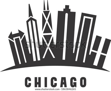 vector illustration chicago skyline stock vector royalty free 1863846265 shutterstock