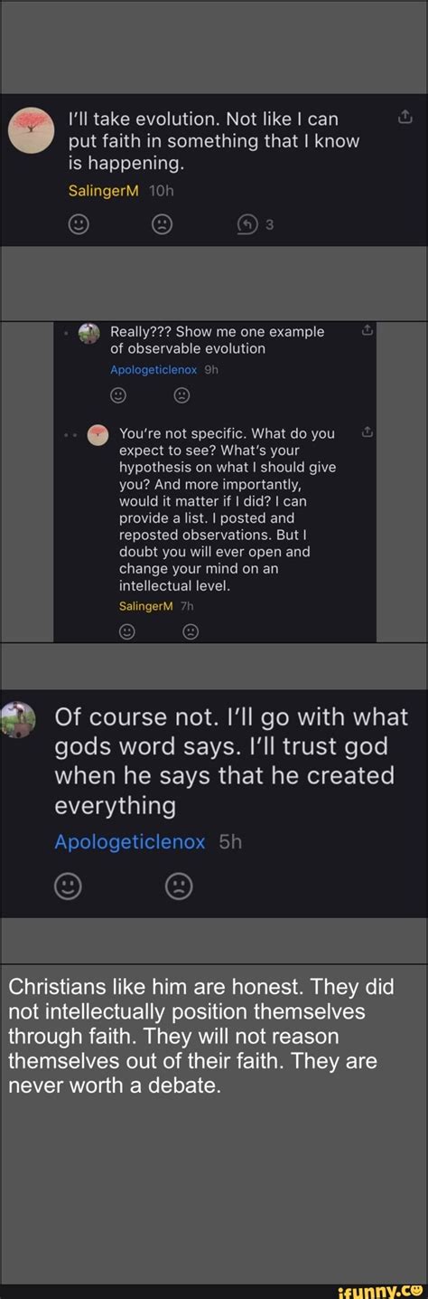 I often read 'an obligation to do something' or 'the obligation of doing something' and i don't know which use depending on the context. I'll take evolution. Not like I can put faith in something ...