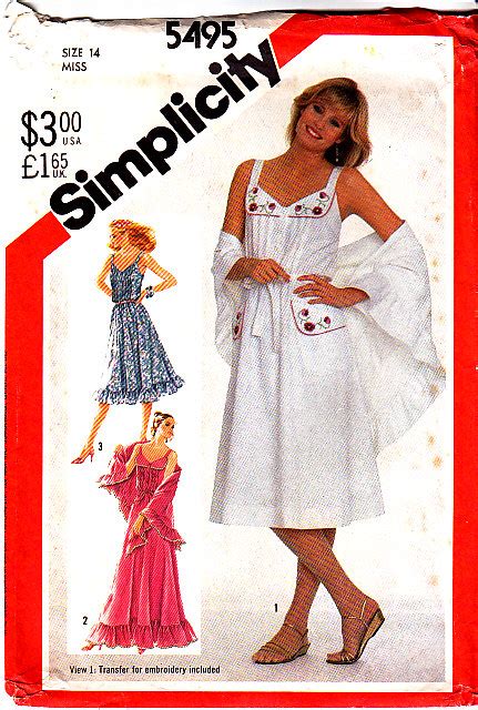 Simplicity 5495 A Vintage Sewing Patterns Fandom