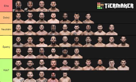 UFC Light Heavyweight Division Tier List Community Rankings