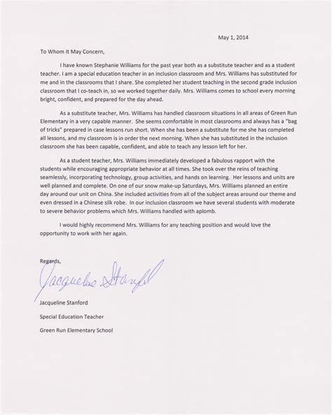 Be it the math teacher, the language teacher, or the science teacher are proficient in their respective subjects and all have unique. Sample Letter Of Recommendation For Special Education ...