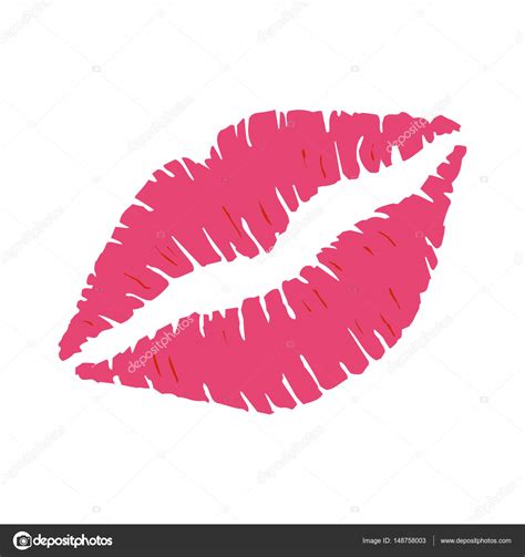 red lipstick kiss on white background stock vector image by ©jukov 148758003