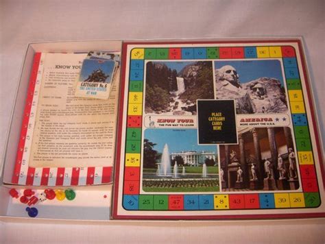 Know Your America By Cadaco Complete Vintage Board Game Etsy