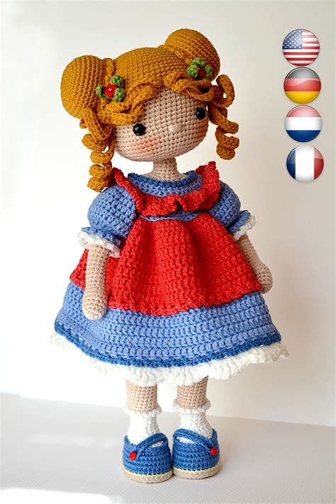 crochet amigurumi doll pattern crochet pattern pdf crochet girl doll eliza etsy