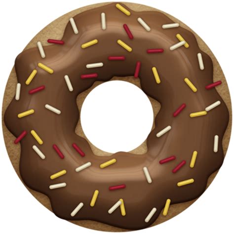 Chocolate Donut With Sprinkles Png Png Image Collection