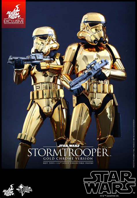 Hot Toys Mms 364 Star Wars Stormtrooper Gold Chrome