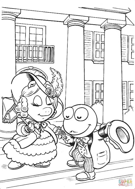 Jim henson's muppet babies, commonly known by the shortened title muppet babies, is an american animated television series. Baby Miss Piggy en Kermit kleurplaat | Gratis Kleurplaten ...