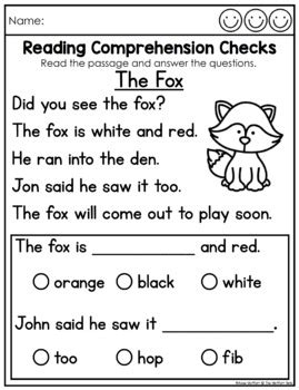 Learn to read and improve your child's english skills through phonics. CVC Beginning Reading Comprehension Checks Phonics Based Set 2 (GOOGLE READY)