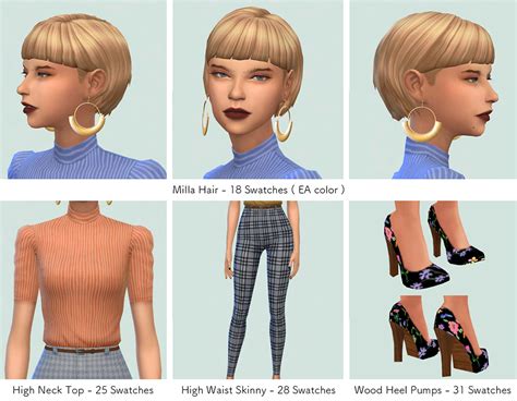 Liliili Sims Milla Style Milla Hair 18 — Ridgeports Cc Finds