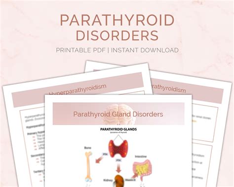 Parathyroid Gland Disorders Study Guide Nursing Notes Etsy