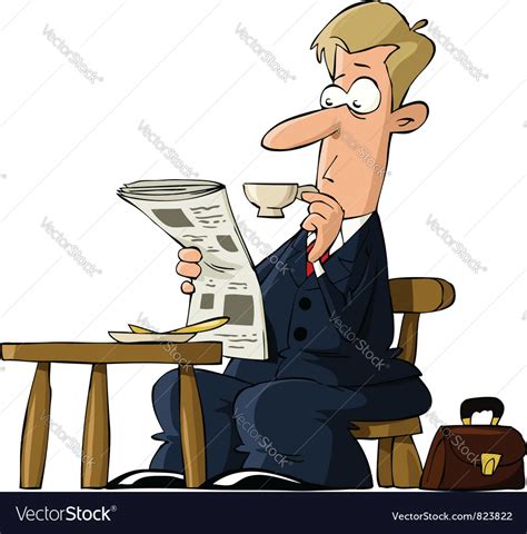 Coffee And Newspaper Royalty Free Vector Image