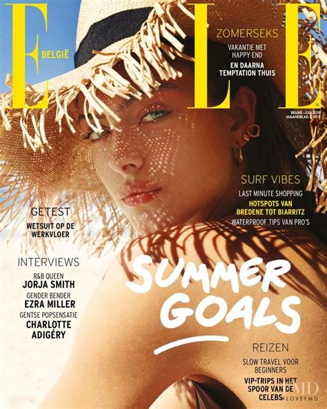 Cover Of Elle Belgium July Id Magazines The Fmd