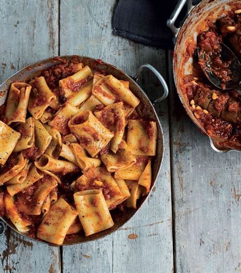 Large Pasta Tubes With Neapolitan Beef Sauce By Antonio Carluccio From