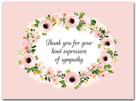 25x Funeral Thank You Cards With Envelopes Blank Floral Sympathy