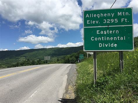 The Eastern Continental Divide Runs Right Through West Virginia