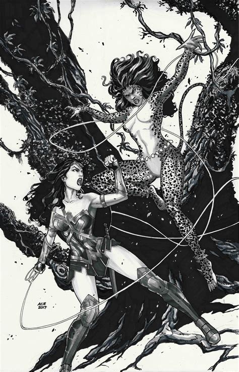 Fan Art Wonder Woman Vs Cheetah By Ace Continuado R Comicbooks