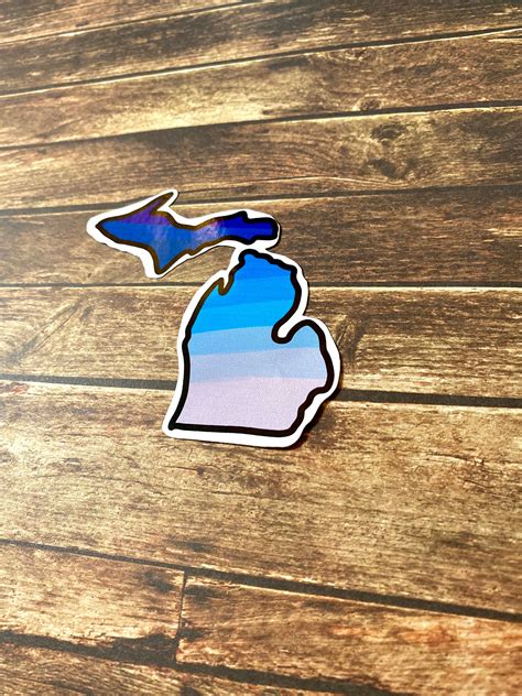 Pure Michigan Sticker Pack Glossy Stickers Laptop Etsy