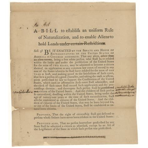 What Was The Naturalization Act Of 1790 The History Junkie