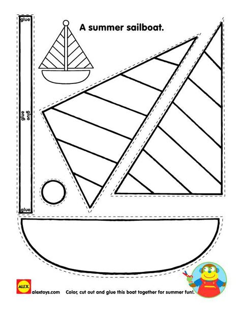 Cutting Worksheet Boat Worksheets 99worksheets