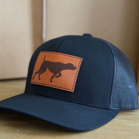 Bird Dog Leather Patch Hat Bird Hunting Hat Hunters T Etsy