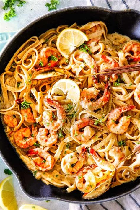 If you enjoy shrimp, then give this simple recipe a try. 20 MINUTE Lemon Garlic Shrimp Fettuccine is wonderfully ...