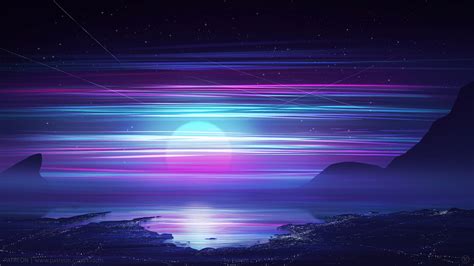 1366x768 Synthwave Of Retro Night Laptop Hd Hd 4k Wallpapersimages