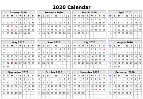 5 Year Calendar 2019 To 2023 Printable Artofit