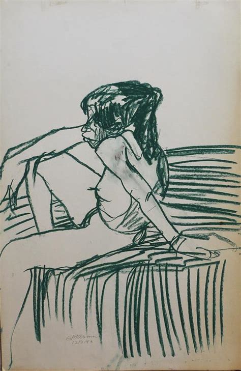 Nude Woman Vi Drawing By Galya Tarmu Fine Art America