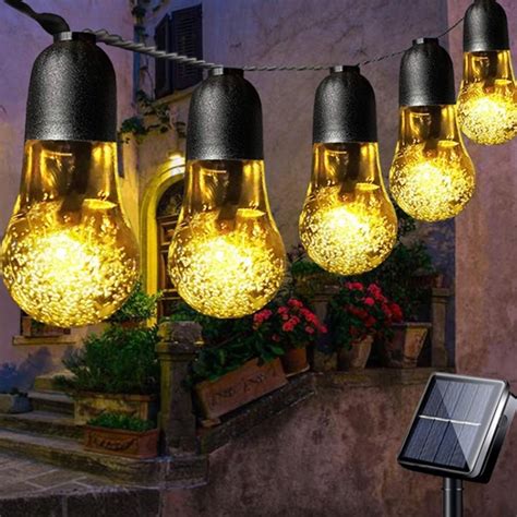 Wholesale Outdoor Solar String Light Waterproof 8 Lighting Modes Garden