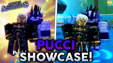 Maxed Level Pucci Puchi Showcase Anime Adventures Roblox Youtube