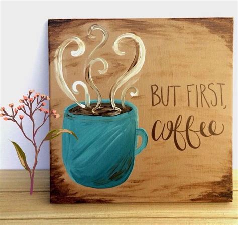 Pin By Jennifer Sariol On X Presive Coffee Painting Canvas Coffee