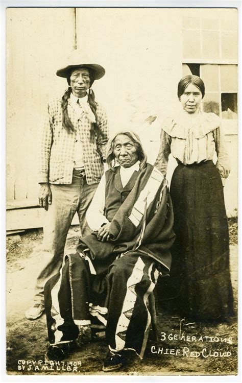 Rppc 3 Generations Of Chief Red Cloud By J A Miller Copyright