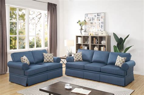 Blue Couch Living Room Set ~ Blue Sofas Living Room Sofa Loveseat Set
