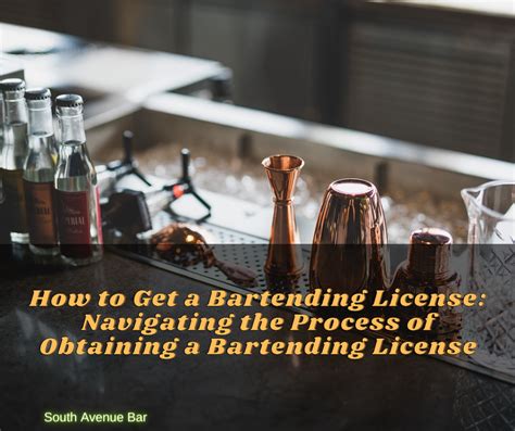 How To Get A Bartending License Navigating The Process Of Obtaining A