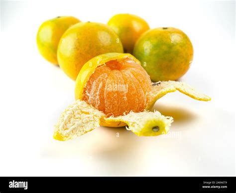 Orange Fruit Background Citrus Reticulata Blanco Tangerine Mandarin