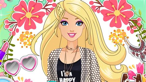 Barbie Goes Glamping Cartoon Dress up and Makeup Games for ...